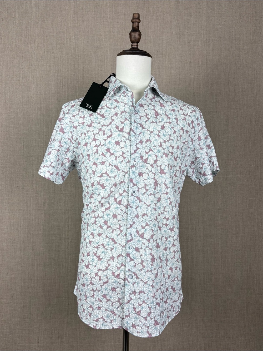 Rodd & Gunn NWT 100% Cotton Floral Short Sleeve Button Down Shirt